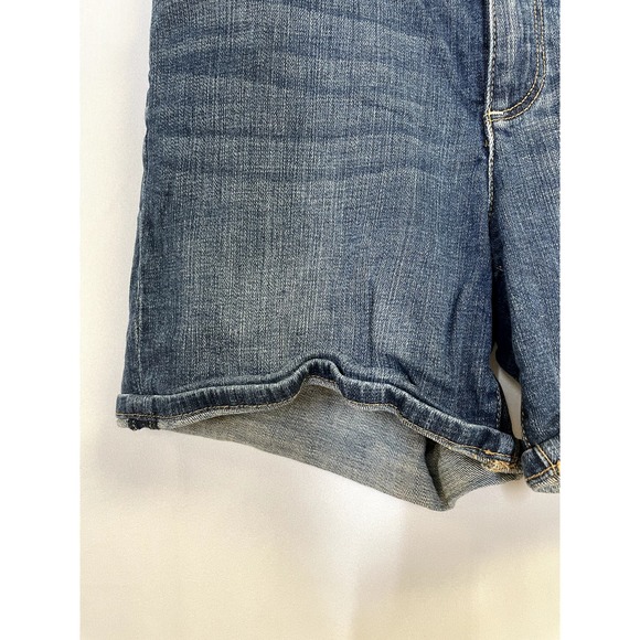 PILCRO ANTHROPOLOGIE Script High Rise Denim Jean Shorts Mid Wash Blue 30 - Picture 8 of 11